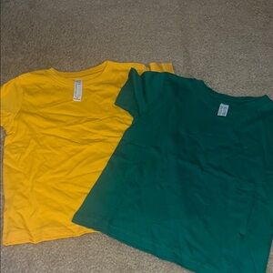Rabbit Skins Yellow and Green Kids' Tees